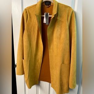 Premise Faux Leather Jacket - Honey (Yellow) Ladies Size M